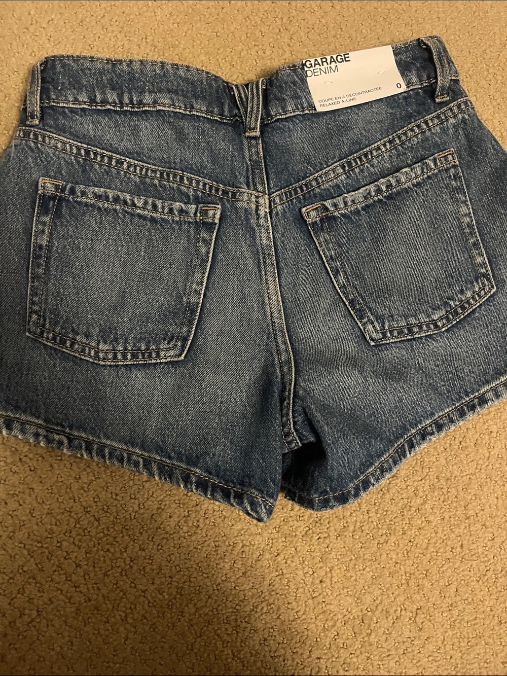 Garage Classic Mid-Blue Denim Jean Shorts - Women